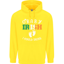 St Patricks Day Pregnant New Baby Funny Childrens Kids Hoodie Yellow