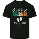 St Patricks Day Pregnant New Baby Funny Kids T-Shirt Childrens Black