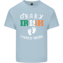 St Patricks Day Pregnant New Baby Funny Kids T-Shirt Childrens Light Blue