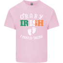 St Patricks Day Pregnant New Baby Funny Kids T-Shirt Childrens Light Pink
