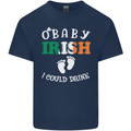 St Patricks Day Pregnant New Baby Funny Kids T-Shirt Childrens Navy Blue