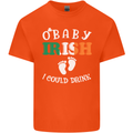 St Patricks Day Pregnant New Baby Funny Kids T-Shirt Childrens Orange