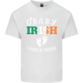 St Patricks Day Pregnant New Baby Funny Kids T-Shirt Childrens White