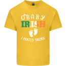 St Patricks Day Pregnant New Baby Funny Kids T-Shirt Childrens Yellow