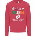 St Patricks Day Pregnant New Baby Funny Mens Sweatshirt Jumper Heliconia