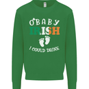 St Patricks Day Pregnant New Baby Funny Mens Sweatshirt Jumper Irish Green