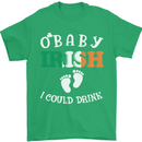 St Patricks Day Pregnant New Baby Funny Mens T-Shirt Cotton Gildan Irish Green