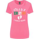 St Patricks Day Pregnant New Baby Funny Womens Wider Cut T-Shirt Azalea