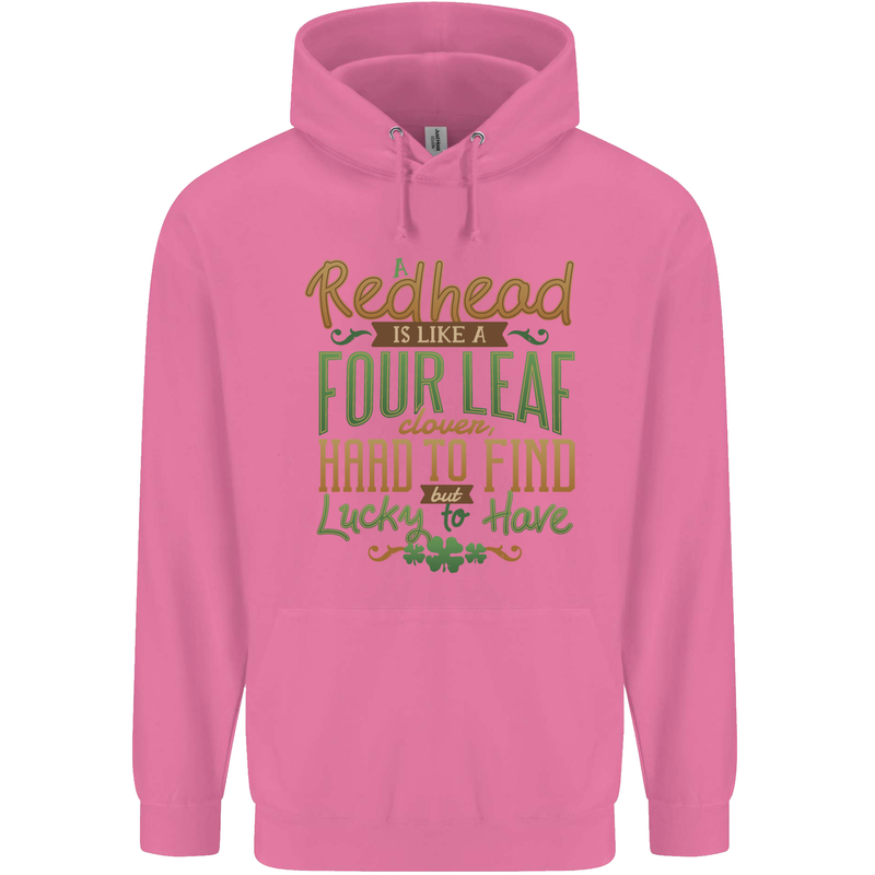 St Patricks Day Redhead Ginger Funny Irish Childrens Kids Hoodie Azalea