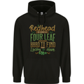St Patricks Day Redhead Ginger Funny Irish Childrens Kids Hoodie Black