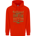 St Patricks Day Redhead Ginger Funny Irish Childrens Kids Hoodie Bright Red