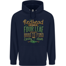 St Patricks Day Redhead Ginger Funny Irish Childrens Kids Hoodie Navy Blue