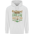 St Patricks Day Redhead Ginger Funny Irish Childrens Kids Hoodie White