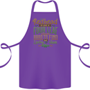 St Patricks Day Redhead Ginger Funny Irish Cotton Apron 100% Organic Purple