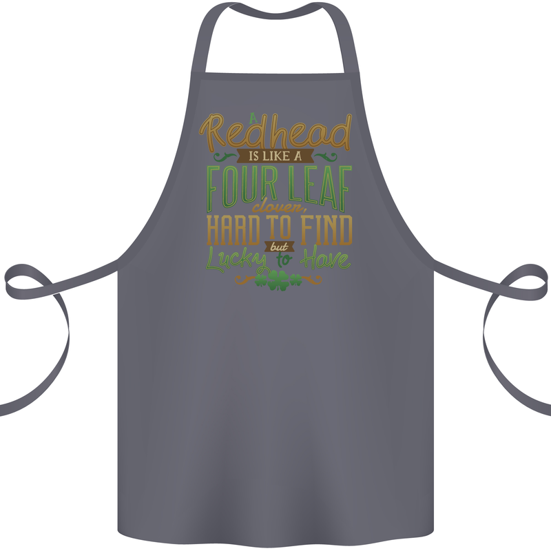 St Patricks Day Redhead Ginger Funny Irish Cotton Apron 100% Organic Steel