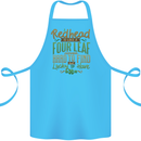 St Patricks Day Redhead Ginger Funny Irish Cotton Apron 100% Organic Turquoise