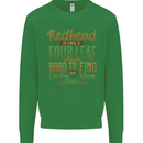 St Patricks Day Redhead Ginger Funny Irish Kids Sweatshirt Jumper Irish Green