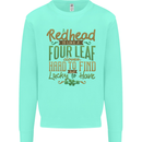 St Patricks Day Redhead Ginger Funny Irish Kids Sweatshirt Jumper Peppermint