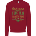 St Patricks Day Redhead Ginger Funny Irish Kids Sweatshirt Jumper Red