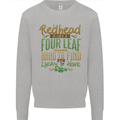 St Patricks Day Redhead Ginger Funny Irish Kids Sweatshirt Jumper Sports Grey