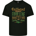 St Patricks Day Redhead Ginger Funny Irish Kids T-Shirt Childrens Black