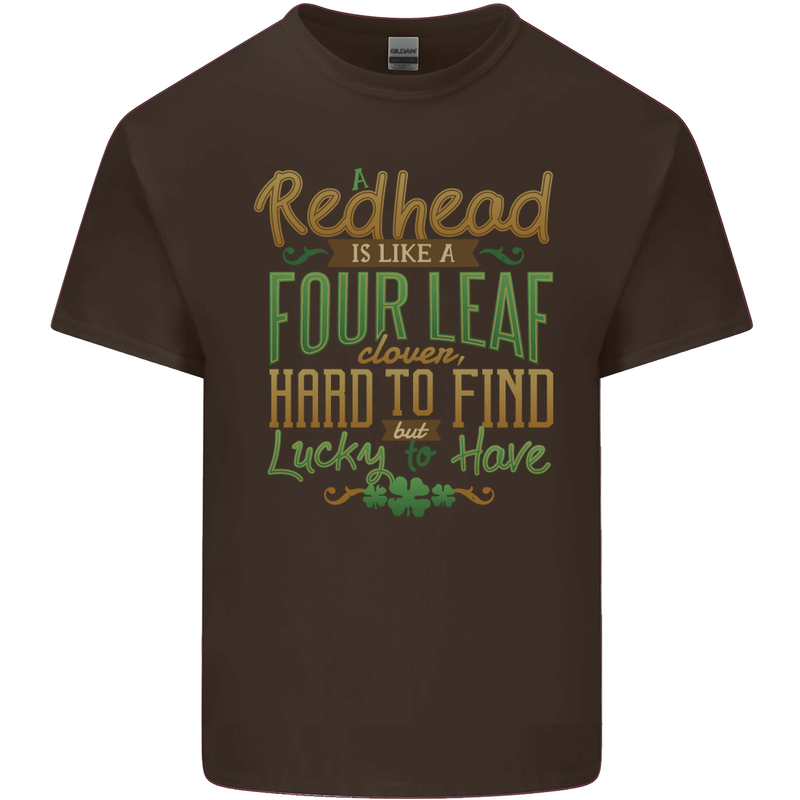 St Patricks Day Redhead Ginger Funny Irish Kids T-Shirt Childrens Chocolate