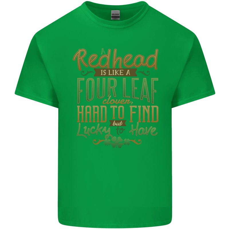 St Patricks Day Redhead Ginger Funny Irish Kids T-Shirt Childrens Irish Green