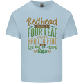 St Patricks Day Redhead Ginger Funny Irish Kids T-Shirt Childrens Light Blue