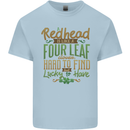 St Patricks Day Redhead Ginger Funny Irish Kids T-Shirt Childrens Light Blue