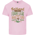 St Patricks Day Redhead Ginger Funny Irish Kids T-Shirt Childrens Light Pink