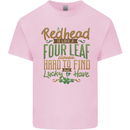 St Patricks Day Redhead Ginger Funny Irish Kids T-Shirt Childrens Light Pink
