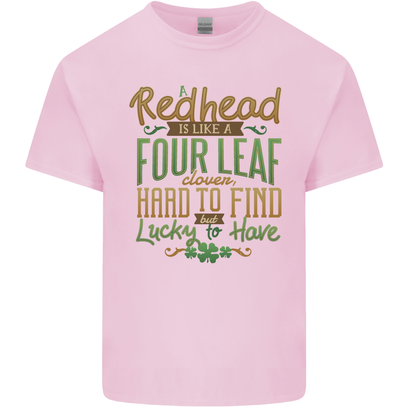 St Patricks Day Redhead Ginger Funny Irish Kids T-Shirt Childrens Light Pink