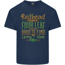 St Patricks Day Redhead Ginger Funny Irish Kids T-Shirt Childrens Navy Blue