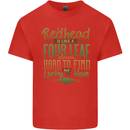 St Patricks Day Redhead Ginger Funny Irish Kids T-Shirt Childrens Red