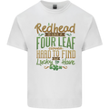 St Patricks Day Redhead Ginger Funny Irish Kids T-Shirt Childrens White