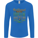 St Patricks Day Redhead Ginger Funny Irish Mens Long Sleeve T-Shirt Royal Blue