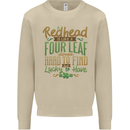 St Patricks Day Redhead Ginger Funny Irish Mens Sweatshirt Jumper Sand