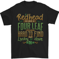 St Patricks Day Redhead Ginger Funny Irish Mens T-Shirt Cotton Gildan Black