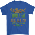 St Patricks Day Redhead Ginger Funny Irish Mens T-Shirt Cotton Gildan Royal Blue