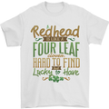 St Patricks Day Redhead Ginger Funny Irish Mens T-Shirt Cotton Gildan White