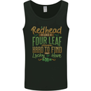 St Patricks Day Redhead Ginger Funny Irish Mens Vest Tank Top Black