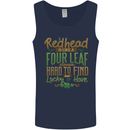 St Patricks Day Redhead Ginger Funny Irish Mens Vest Tank Top Navy Blue