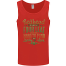 St Patricks Day Redhead Ginger Funny Irish Mens Vest Tank Top Red