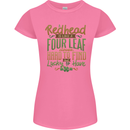 St Patricks Day Redhead Ginger Funny Irish Womens Petite Cut T-Shirt Azalea