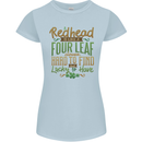 St Patricks Day Redhead Ginger Funny Irish Womens Petite Cut T-Shirt Light Blue