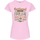 St Patricks Day Redhead Ginger Funny Irish Womens Petite Cut T-Shirt Light Pink