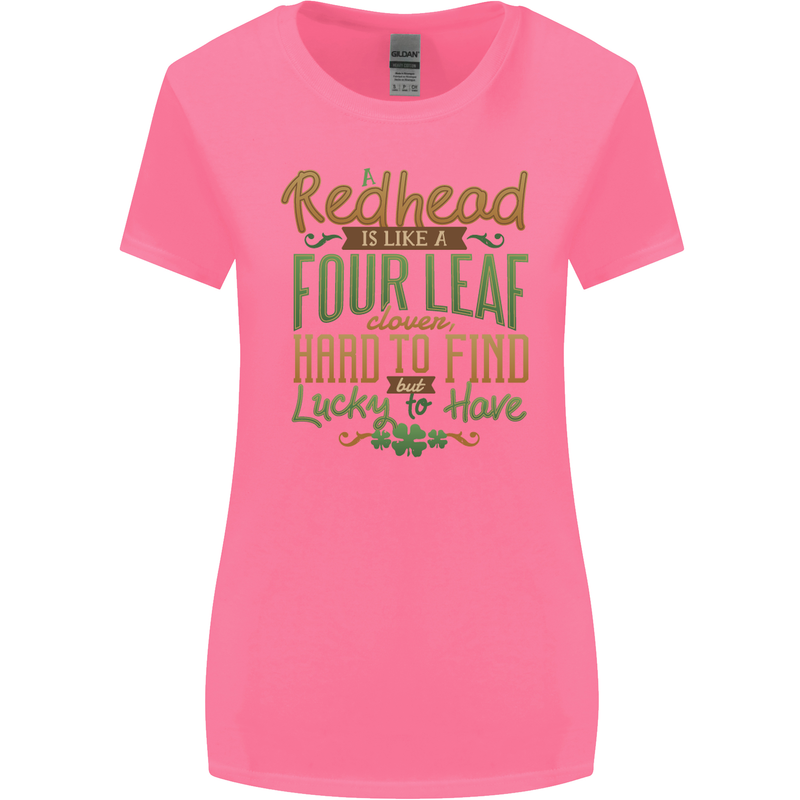 St Patricks Day Redhead Ginger Funny Irish Womens Wider Cut T-Shirt Azalea