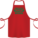 St Patricks Day Says Drink up Bitches Beer Cotton Apron 100% Organic Red