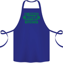 St Patricks Day Says Drink up Bitches Beer Cotton Apron 100% Organic Royal Blue