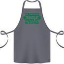 St Patricks Day Says Drink up Bitches Beer Cotton Apron 100% Organic Steel